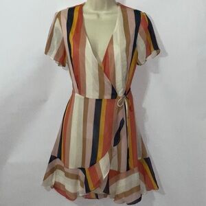All in Favor Wrap Dress, Size XS